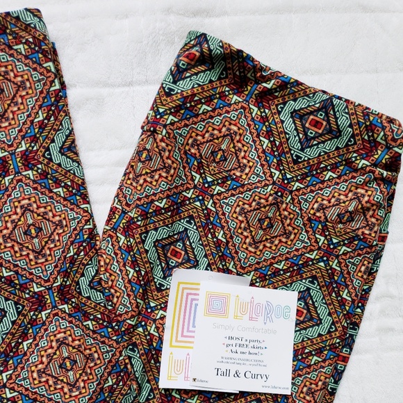 TC Lularoe Print Legging - Picture 1 of 6